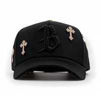 Casquettes de baseball ajustées à 6 panneaux en coton, personnalisables avec logo brodé, style uni, pour le sport, vente en gros, OEM, modèle Barbas Hats 2509