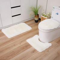 Tapis moelleux de toilette moderne fabriqué à la machine pour le salon tapis de salon nordique en peluche enfants chambre tapis de chevet décor à la maison fourrure