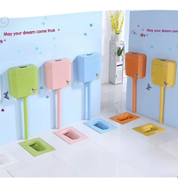 Lavabo sur pied en céramique à trou unique Kalan Su, style moderne et minimaliste, pour enfants