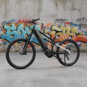 Vélo de montagne électrique 29 pouces, suspension intégrale, <span class=keywords><strong>moteur</strong></span> central, batterie lithium 48V 20Ah 1000W pour adultes, <span class=keywords><strong>VTT</strong></span> de course en promotion - Product Image 2