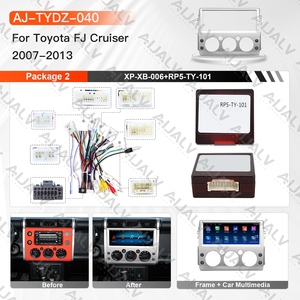 Cadre d'installation pour autoradio <span class=keywords><strong>DVD</strong></span> de 12,3 pouces |   Panneau multimédia GPS Carplay avec DSP Mirror Link pour TOYOTA Land Cruiser 2007-2013 - Product Image 3