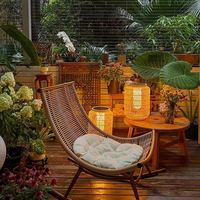 Fauteuil à bascule d'extérieur le plus vendu en rotin tressé, écologique, moderne et simple, pour chambre, parc, cuisine, balcon, salon de détente
