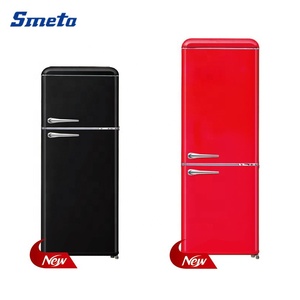 <span class=keywords><strong>Nevera</strong></span> <span class=keywords><strong>pequeña</strong></span> <span class=keywords><strong>Retro</strong></span> de doble puerta para uso doméstico, 280L, colorida - Product Image 2