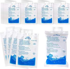 عبوة تبريد بلاستيكية صغيرة قابلة للتخصيص بشعار مخصص، تستخدم لمرة واحدة، مع جل تبريد وصفيحة تجميد للثلاجة، مناسبة لصناديق الغداء المبردة - Product Image 1