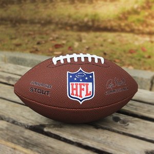 <span class=keywords><strong>Ballon</strong></span> de <span class=keywords><strong>football</strong></span> américain de <span class=keywords><strong>taille</strong></span> officielle 9 en cuir composite PU avec impression personnalisée - Product Image 1