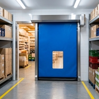 Porte hermétique en PVC durable avec conception d'étanchéité améliorée pour salles blanches, laboratoires, contrôle de la poussière, offrant un fonctionnement silencieux et fluide
