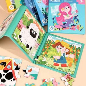 Juegos para Niños Pequeños, Granja de Animales, Rompecabezas Magnéticos con Temática de Niñas Bonitas, Juguetes de Viaje para Niños - Product Image 2