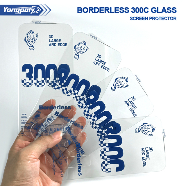 YongPoly Factory OEM ODM Custom Logo Tiger 10 Pcs Package Tempered Glass Screen Protector for Iphone 17 16 15