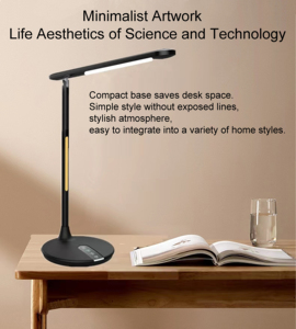 Çağdaş Okuma Odası Ofisleri Esnek Basit ABS Masa Lambası Modern Çift Kademeli Karartmalı DC Gece Lambası Elektrikli Dokunmatik Kontrol - Product Image 6