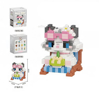 Ensemble de blocs de construction Meow Woof, figurines d'animaux en micro-particules assorties, chats et chiens de dessin animé, jouet de puzzle pour enfants, vente en gros