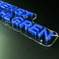 Enseigne au néon personnalisée avec logo d'entreprise, enseigne au néon LED personnalisée, enseigne au néon pour devanture de magasin, cadeau lumineux, décoration murale en acrylique, variateur d'intensité