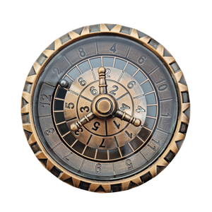 ลูกเต๋าโลหะรูปทรงกังหัน Feeron FEZZP รุ่น Mechanical Turbine Metal Dice Roulette-D20 ดีไซน์เกียร์หมุน พร้อมโลโก้สั่งทำได้ ทนทาน เหมาะสำหรับเกม D&D RPG Cyberpunk และเกมกระดานอื่นๆ - Product Image 6