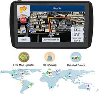 Système de navigation GPS portable pour camion 7 pouces, localisateur de voiture, navigateur, carte gratuite, affichage de la carte en 3D