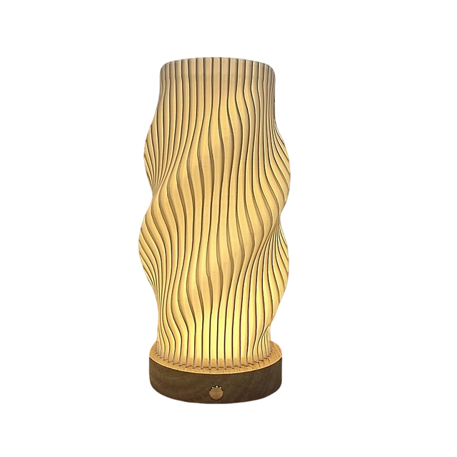 Wholesale 3D Printed USB Rechargeable LED Lamp with Touch Control Dimming 3D Printed Furniture Lampshades 3D Processing Services