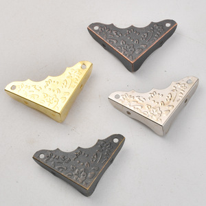 Antique Style Iron <b>Corner</b> <b>Protectors</b> 0.4 3 Mm Stamped Carbon Steel For Wooden Box Edge Banding - Product Image 2