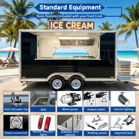 Camion de restauration mobile unique et personnalisé pour gaufres, crêpes, desserts et glaces à vendre