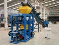 Machine à fabriquer des briques creuses en ciment QT4-24, petite machine à briques, à vendre au Zimbabwe