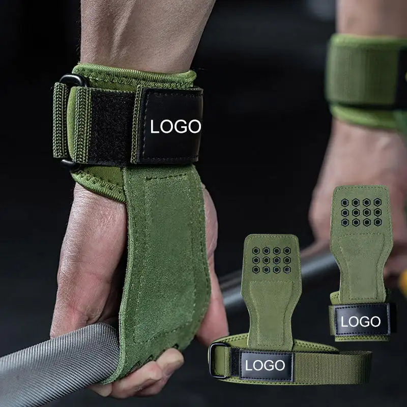 Premium Siliconen Vulling Bescherm Handpalm Handlifting Grip Pad Gym Verstelbare Polsbandjes Voor Gewichtheffen Power Crossfit Grip