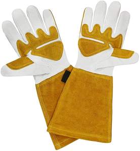 <span class=keywords><strong>Guantes</strong></span> De Soldadura Tig De Soldar De Alta Destreza Cuero De Grano Superior Soldador 16 pulgadas <span class=keywords><strong>Guantes</strong></span> Piel De Cabra Y Cuero De Vaca - Product Image 5