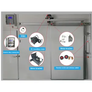 Cold storage intelligent electric sliding door motor electric door control box sliding door DC motor