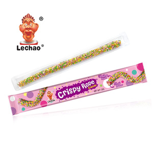 20g OEM Wholesale America Popular Candy Strip Colorful Sour Sweet <strong>Crisps</strong> Ropes Shape Chewy Gummy Candy - Product Image 4