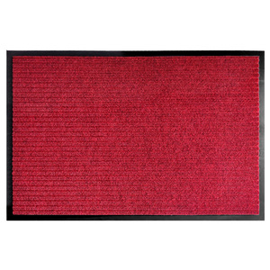 Cross Border Entryway Door <b>Mat</b> Dark Red Stripe Non Woven Antimicrobial Rectangular Floor Covering Machine Washable <b>Large</b> Area - Product Image 1