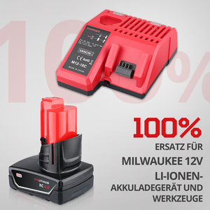 2PCS 12V 6A Replacement <b>Battery</b> Compatible for Milwaukee 12V Power Tools (Not Made in Milwaukee) - Product Image 5