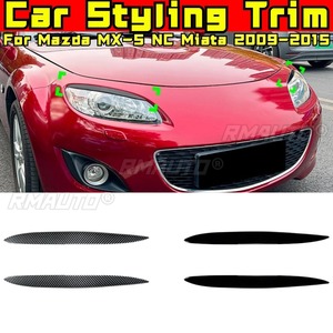 For Mazda MX-5 NC Miata 2009-2015 <b>Styling</b> Kits Car <b>Styling</b> Trim <b>Head</b> Light Lamp Eyelids Eyebrow Headlight Decoration Body Kit - Product Image 2