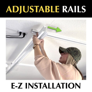 Jh-Mech Dễ Dàng Để Sử Dụng Tote Trượt Lưu Trữ Hệ Thống Giá Tổ Chức Có Thể Điều Chỉnh Nhiệm Vụ Nặng Nề Thép Nhà Để Xe Trên Không Lưu Trữ Giá Trần - Product Image 4