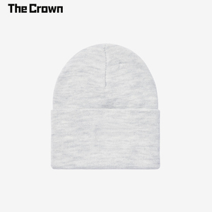Gorro de punto con logotipo personalizado, cuadrado, al por mayor, gris jaspeado, con dobladillo, ajuste regular, gorro de invierno, fabricante - Product Image 2