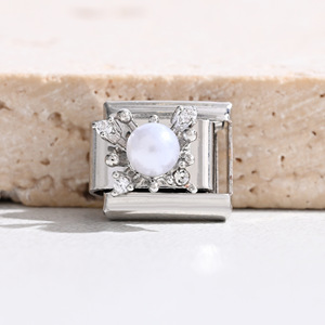 DIY Jewelry Accessories Charm Bracelet Module Stainless Steel Prong Setting Everyday Wear Unisex - Product Image 2