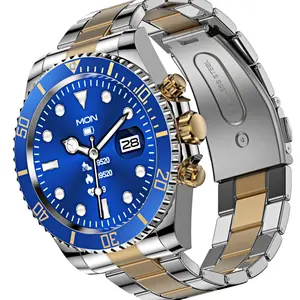 Seri 9 ultra smart watch 2024 stainless steel kualitas tinggi AW12 bulat dhspe jam tangan pintar pria