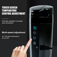 12V/ 24V tasse chauffante en temps réel pour véhicule, bouilloire étanche en acier inoxydable pour voiture, chauffe-eau automatique, tasse de voyage