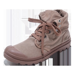 Autunno moda moda <span class=keywords><strong>scarpe</strong></span> da esterno in tela retrò con suola spessa con disegno lavato con risvolto per gli uomini - Product Image 5