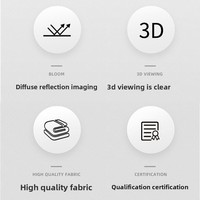 Layar Optik Proyektor Fresnel Anti-silau 80-300 inci, Layar Proyeksi Tahan Interferensi untuk Laser TV dengan Jarak Proyeksi Menengah-Ke-Panjang