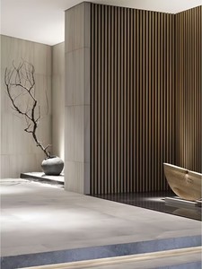 <span class=keywords><strong>Pannello</strong></span> <span class=keywords><strong>Decorativo</strong></span> da Parete in WPC Impermeabile dal Design Moderno, Pronto per la Spedizione, per <span class=keywords><strong>Cucina</strong></span> e Hotel, Fonoassorbente, per Arredamento Interno del Soggiorno - Product Image 1