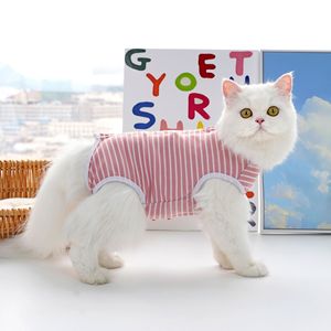 Trajes de recuperación de gatos almacenados personalizados, arnés de bata de Hospital <span class=keywords><strong>para</strong></span> mascotas, traje neutro <span class=keywords><strong>para</strong></span> operación de esterilización, accesorios de ropa <span class=keywords><strong>para</strong></span> mascotas - Product Image 1