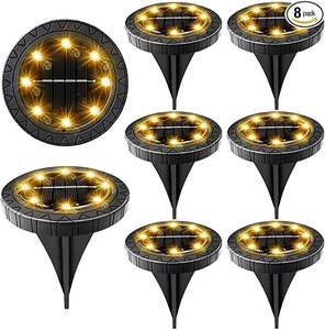 Usine bas <span class=keywords><strong>prix</strong></span> en gros paysage extérieur lampe de jardin étanche 8 Led <span class=keywords><strong>solaire</strong></span> pelouse led <span class=keywords><strong>lampadaire</strong></span> <span class=keywords><strong>solaire</strong></span> - Product Image 1