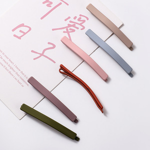 Hair <b>Clip</b> Side <b>Clip</b> 6.4cm Metal Women Daily Headdress Simple Line Design - Product Image 2