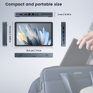 Mini <span class=keywords><strong>PC</strong></span> <span class=keywords><strong>Portatile</strong></span> Professionale da 8 Pollici con <span class=keywords><strong>Processore</strong></span> Intel N95 Quad-Core, 12GB RAM DDR5, SSD da 256GB/512GB/1TB, Touchscreen, Windows 11 - Novità - Product Image 2