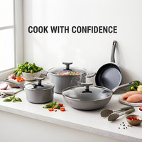 Nouvel arrivage : Ensemble de 7 ustensiles de cuisson antiadhésifs en acier au carbone de qualité supérieure, légers, pour cuisine domestique