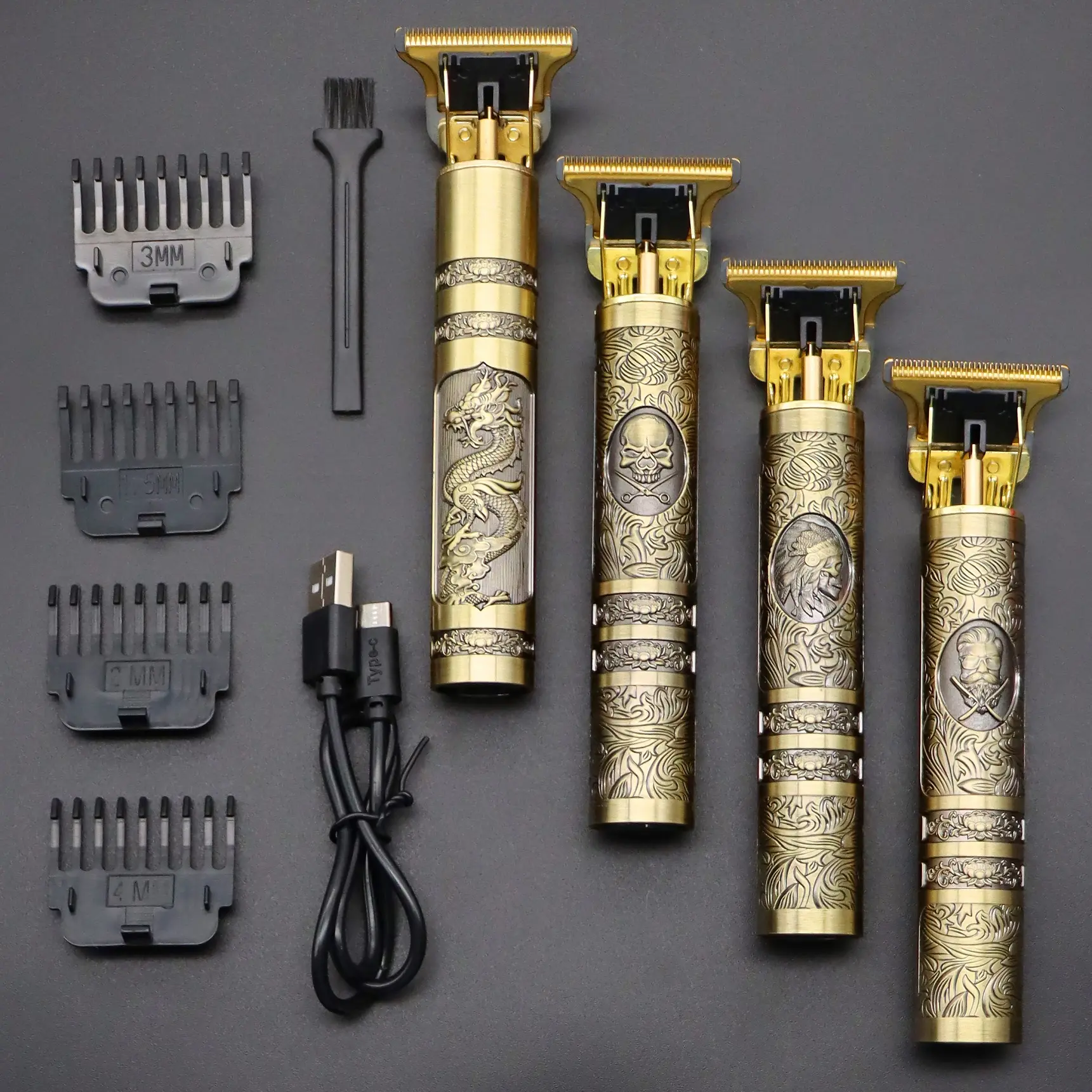 Cortadora de pelo profesional para hombres, máquina de afeitar eléctrica con USB T9, para Barbero, Barba, 0mm, 2021