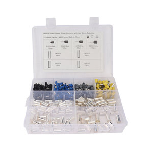 Kit de connecteurs à sertir en cuivre plaqué, 440 pièces, avec tube thermorétractable pour bornes de câblage électrique - Product Image 1