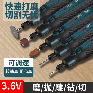 Lonsa Mini Electric Grinder Rechargeable 3.7V Three Speed USB Charging For DIY Engraving Polishing Drilling - Product Image 5