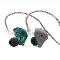 Vente en gros d'écouteurs originaux KZ ZSX Casque Led Écouteurs HiFi Mini Écouteurs avec câble détachable à 2 broches