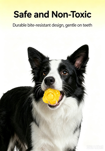 Jouet interactif pour <span class=keywords><strong>chien</strong></span> avec sonnette - Balle hexagonale rebondissante aléatoire pour l'entraînement d'agilité, le soulagement <span class=keywords><strong>de</strong></span> l'ennui et le jeu actif - Product Image 6