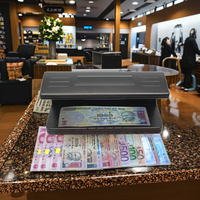 Détecteur de billets UV DC-318, vérificateur de devises, vérificateur de monnaie pour les caissiers des banques, les comptoirs de vente au détail et la vérification de documents de bureau