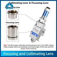 Lentille de focalisation laser WSX avec support de lentille D30 D37 F100/150/200, lentille de collimation pour tête de découpe laser KC13 KC15 NC30 NC60