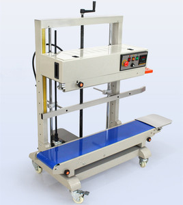 Scelleuse verticale automatique à bande continue pour films plastiques et sacs de boissons – Grande machine de scellage - Product Image 1