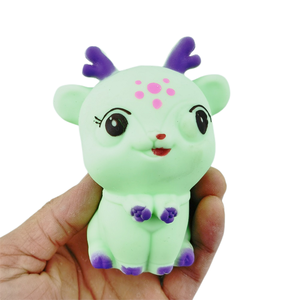 Kawaii Cartoon Animal Series Deer Stress Relief Squeezing Toy-Multicolor TPR Material for 5-7 Years & Adults - Product Image 2